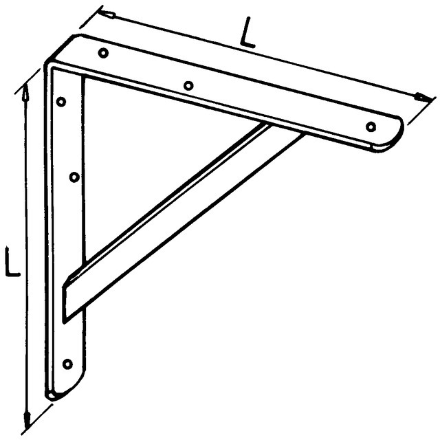 Equerre Batiment 400X400 Zingue Section 40X5 référence fournisseur 1842722